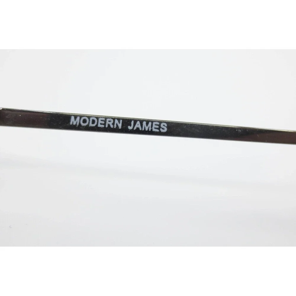 Modern James Aviator Eyeglasses Gunmetal Metal Double Bridge Frames 56-17-140
